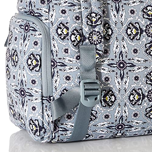 Vera Bradley Women's Cotton Utility Backpack, Plaza Tile - Recycled Cotton, One Size #TOP3