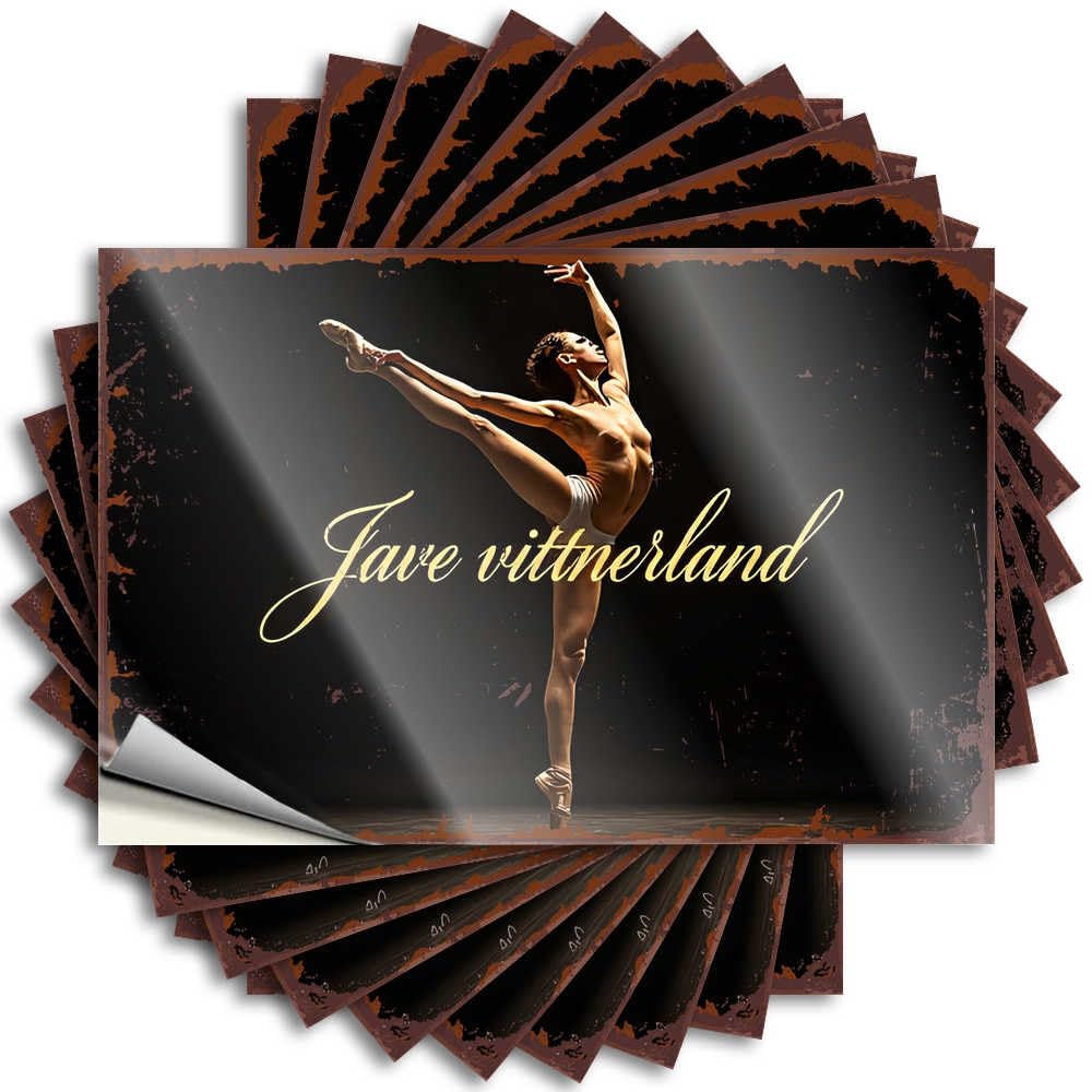 Tattoo Teenage Room Decor | Cool Garage Graceful Elegance: A Ballet Dancer's Poise and Passion for Long(8X12CM)