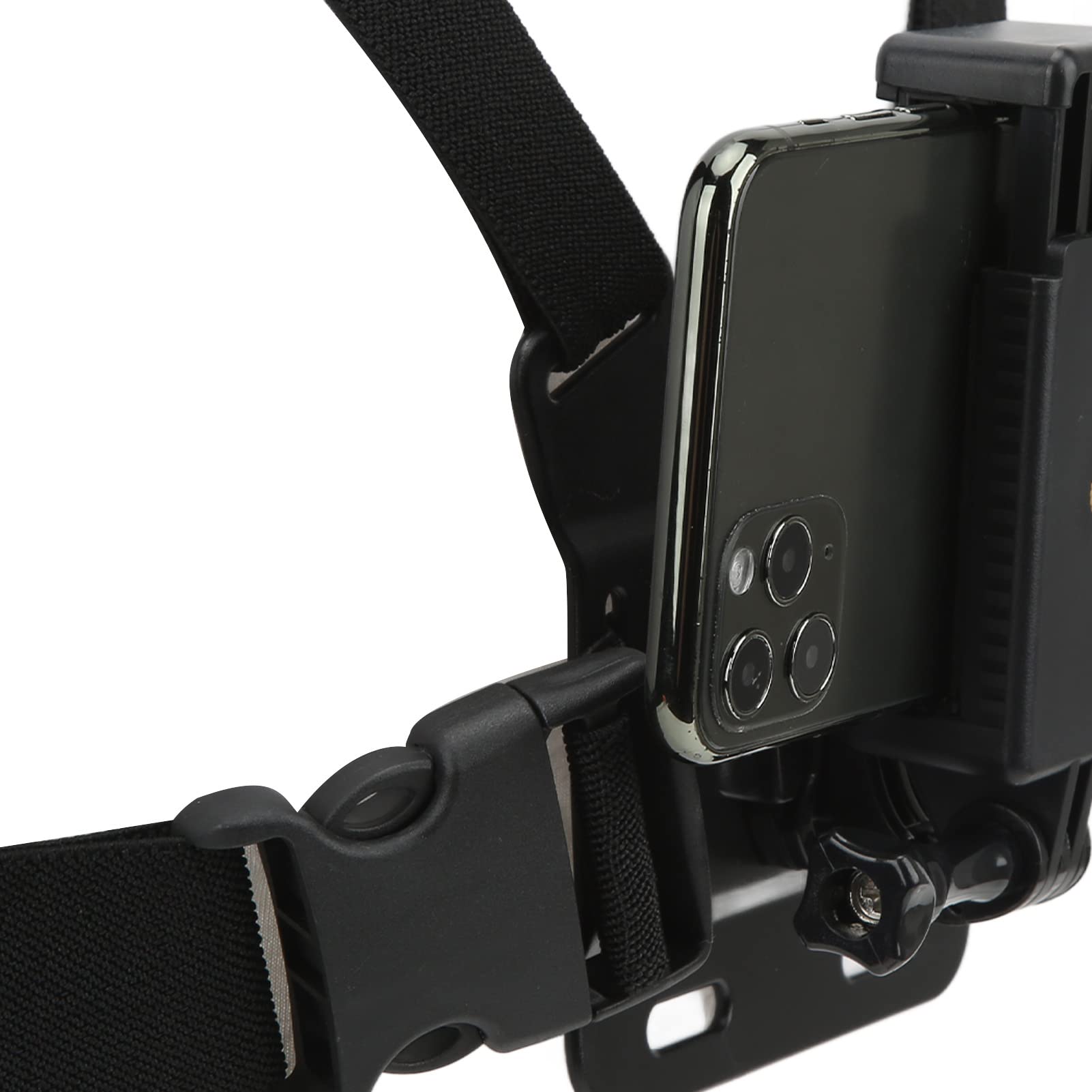 Harnais De Poitrine Pour Téléphone/Appareil Photo - Réglable, Respirant - Pour Vélo, Moto, Ski, Sports D'Action