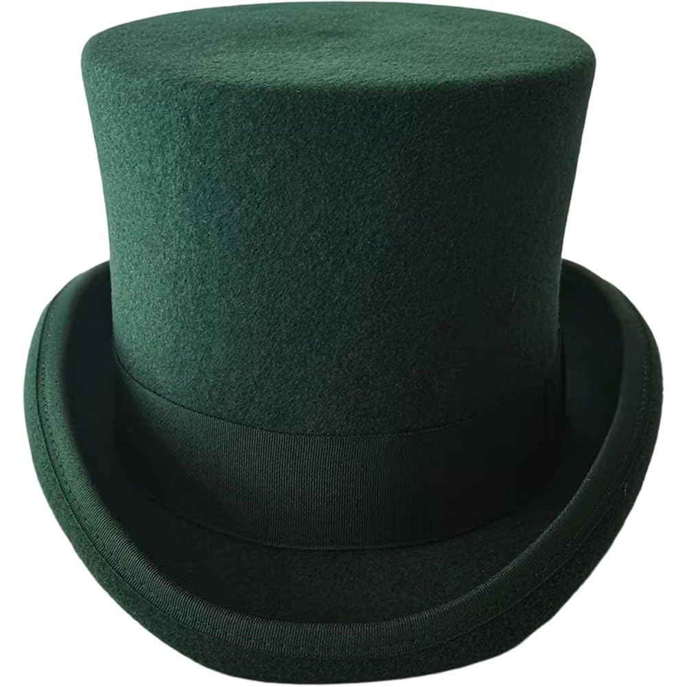 Cappello Uomo a Tubo, in Feltro, Mago, Spettacolo, Festa, Jazz, Gentiluomo Vittoriano