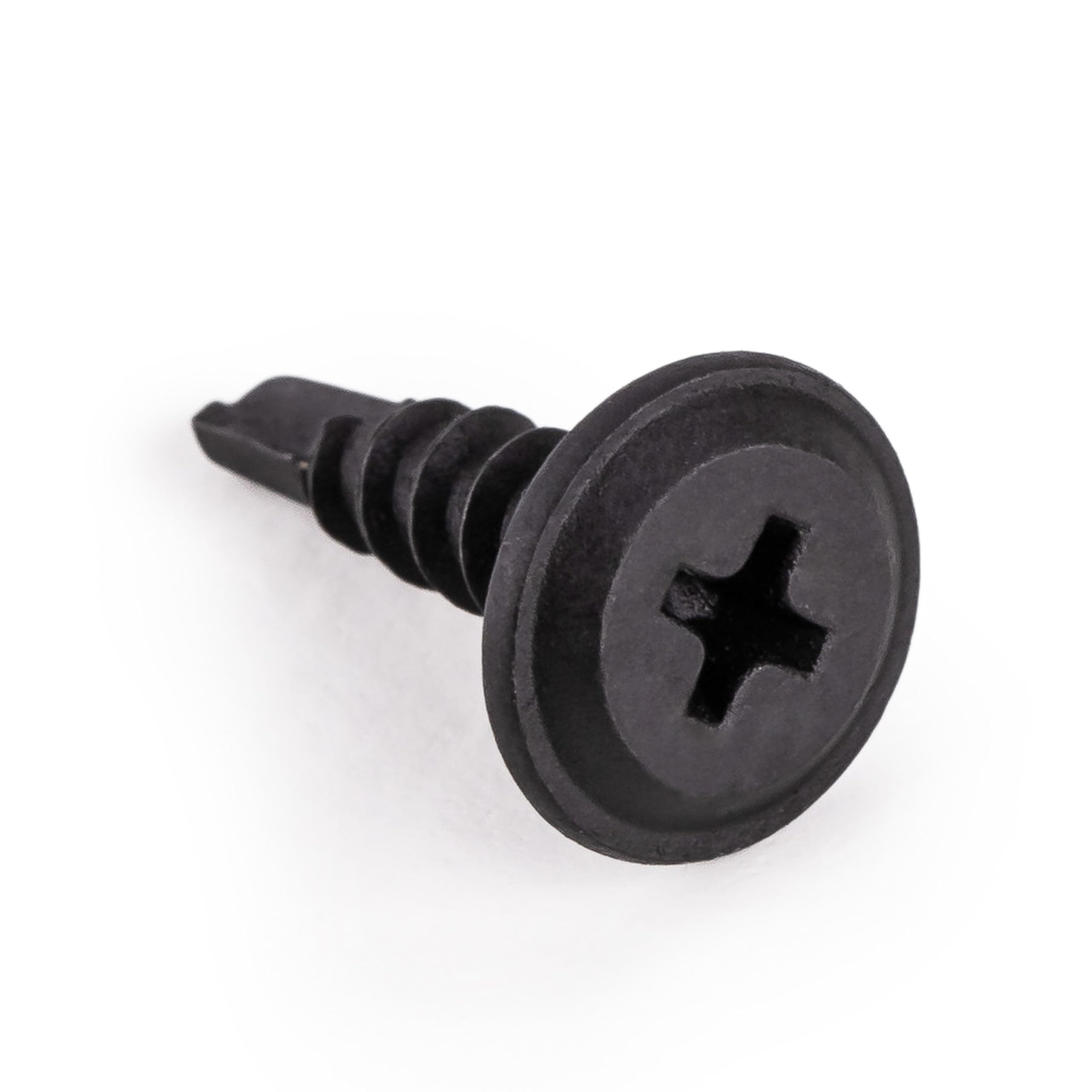 MIVOS Wkręty samowiertne fosfatowane czarne – 16 x 4,2 mm – 100 sztuk – śruby montażowe – śruby do płyt gipsowo-kartonowych – wkręty do płyt gipsowo-włóknowych