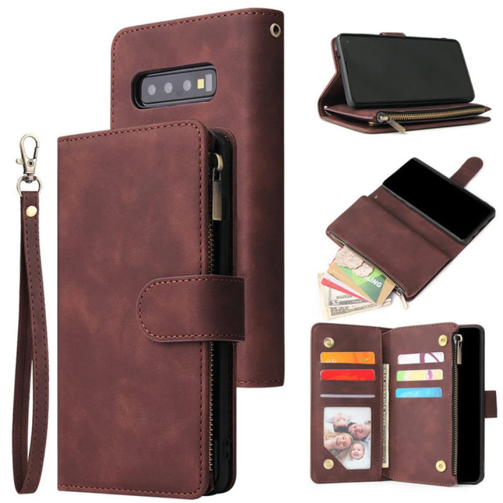 Étui en cuir rétro pour Samsung Galaxy S21 et Note 20 avec porte-cartes élégant - 7