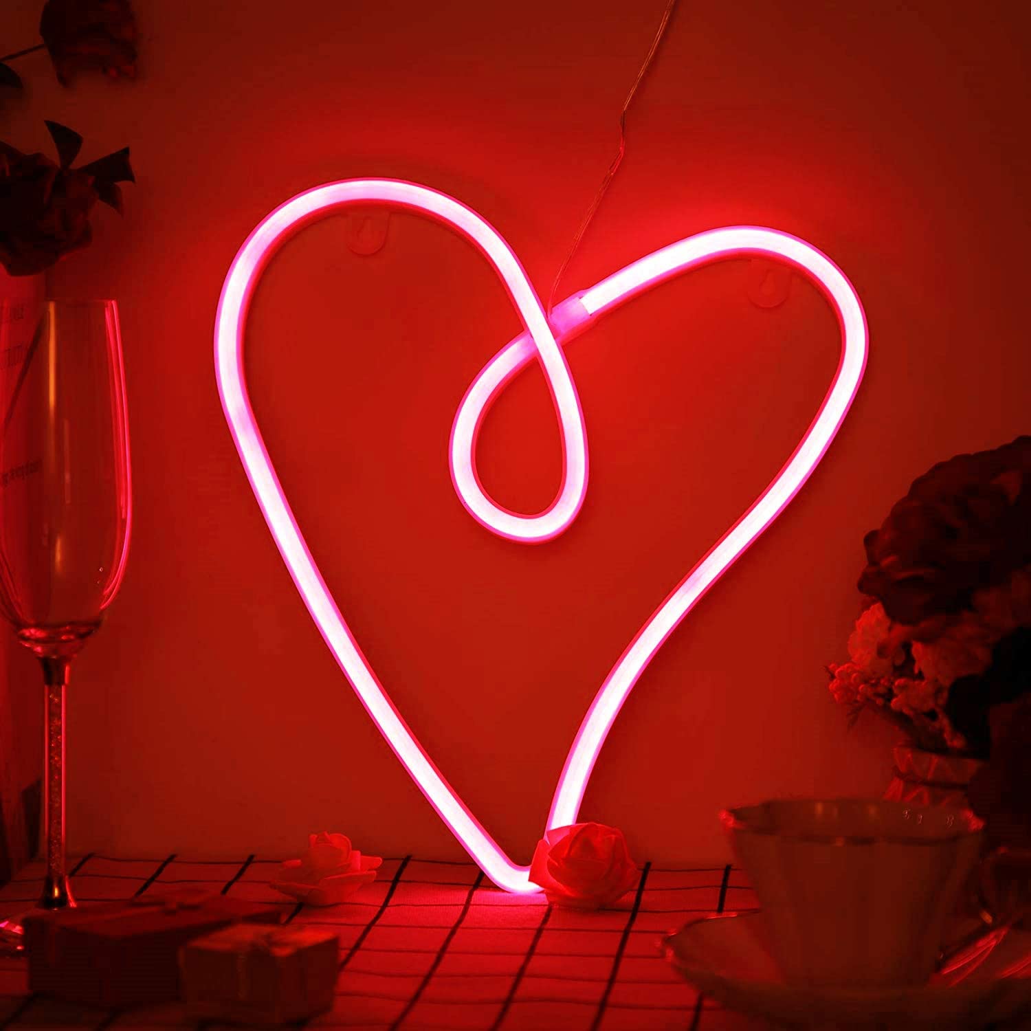Insegna al Neon a Fulmine,Luci al Neon LED Alimentato a batteria o tramite USB,adatto per la camera da letto,bar,Halloween,Natale, decorazione da parete,regalo neon