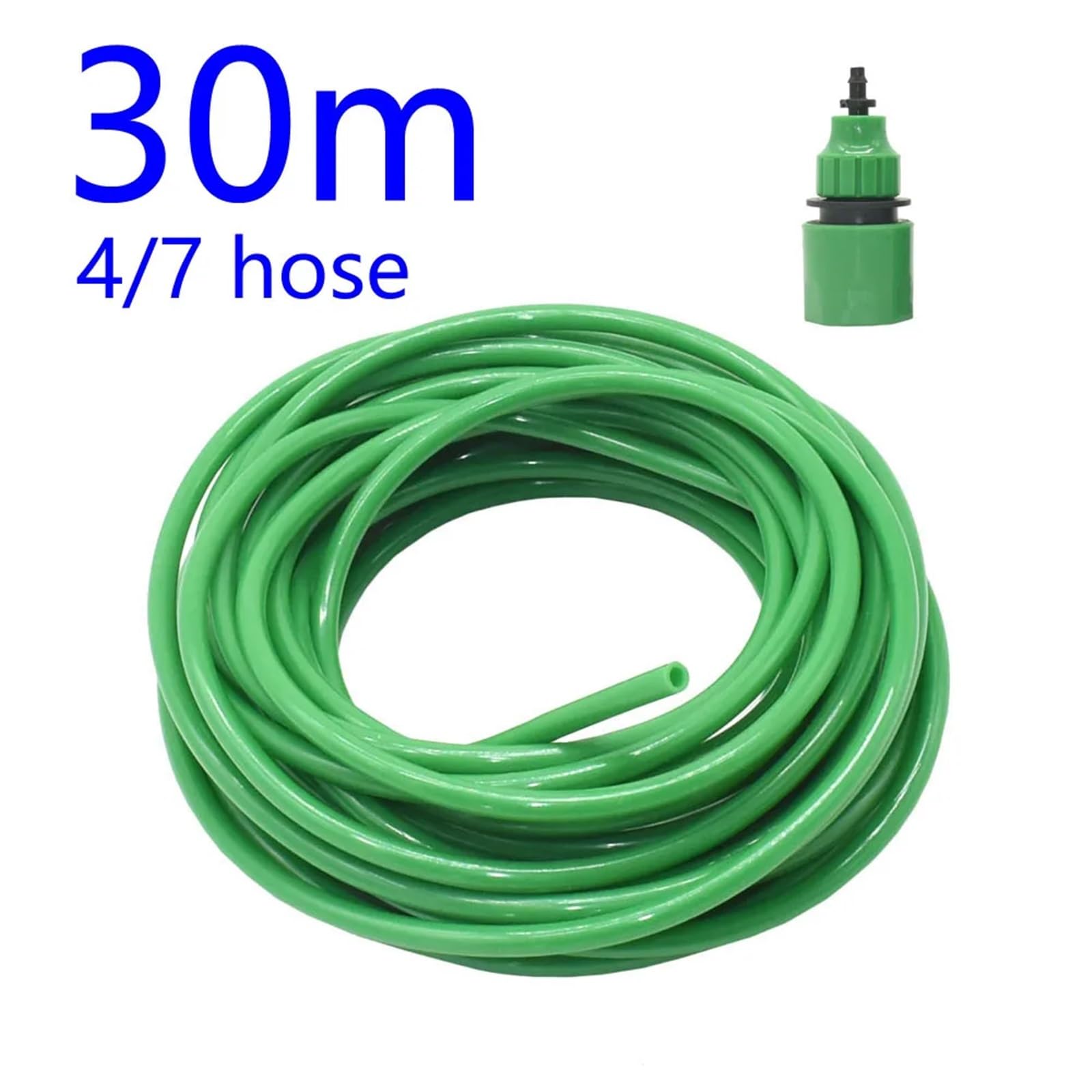 50-10m Vert 4/7 3/8 "Tuyau d'irrigation de Jardin arrosage 1/4" 8/11 Tuyau d'eau Flexible 4mm 8mm Tuyau d'arrosage (Color : 3I8 x 20m)