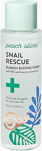 Miniatura 2 de Peach Slices Paquete de rescate de caracoles | Tónico para eliminar manchas, hidratante sin aceite y máscara de lavado | 95% concentrado de mucina