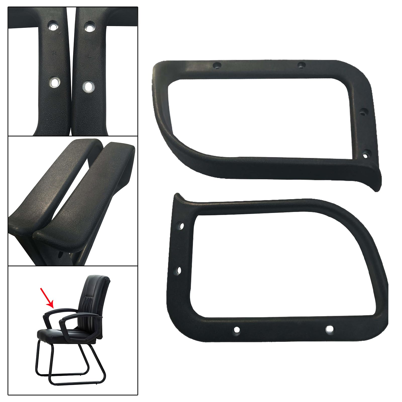 harayaa 2 Reposabrazos Silla Oficina, Recambios Sillas Universal, Oficina Accesorios, Almohadilla para Reposabrazos, Accesorios a Prueba de Agua