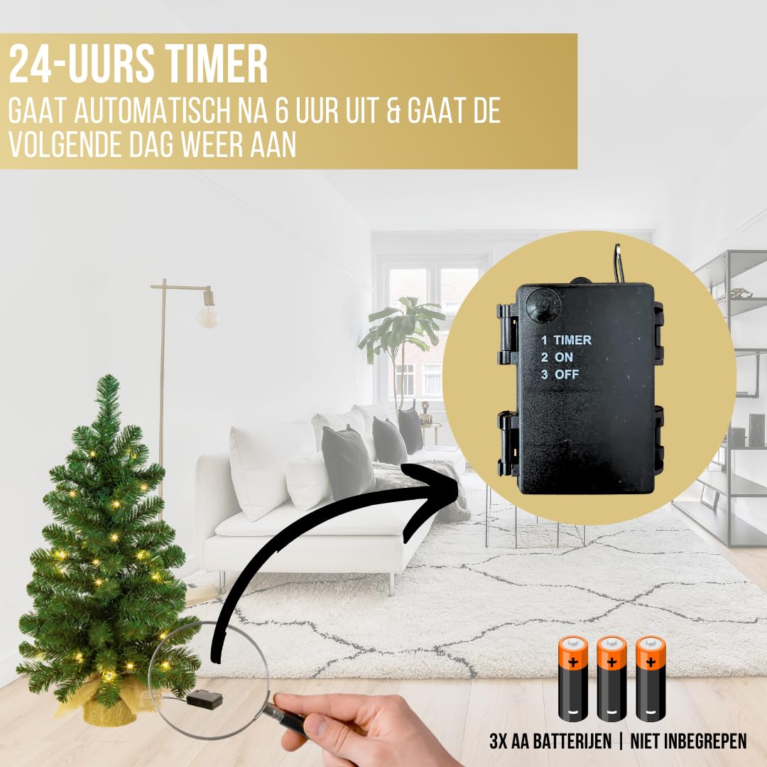 Künstlicher kleine Weihnachtsbaum Led Jarbo 60 cm mit Beleuchtung