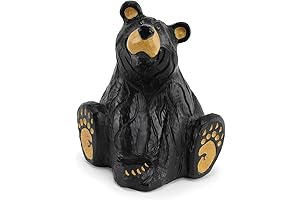 Bearfoots by Jeff Fleming Jenny Sitting Bear Midnight Black