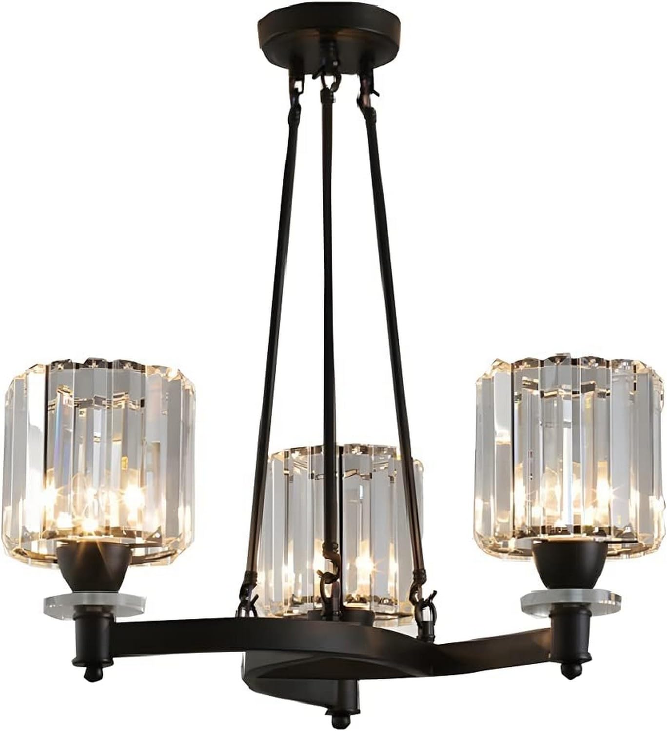 Lustre moderne circulaire en cristal résolvant le manque de lumière du salon