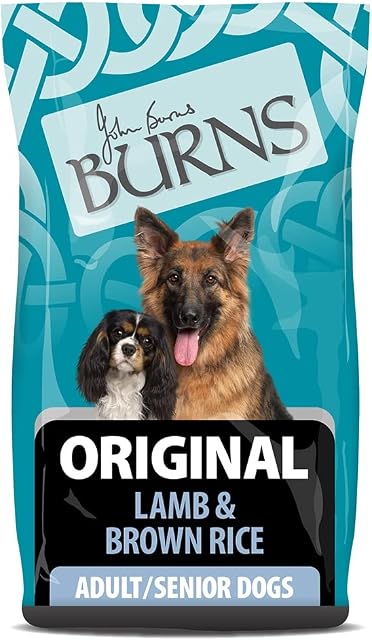 Burns Pet Nutrition Hypoallergenic Complete Dry Dog Food Adult and Senior Dog Original Lamb and Brown Rice 2 kg