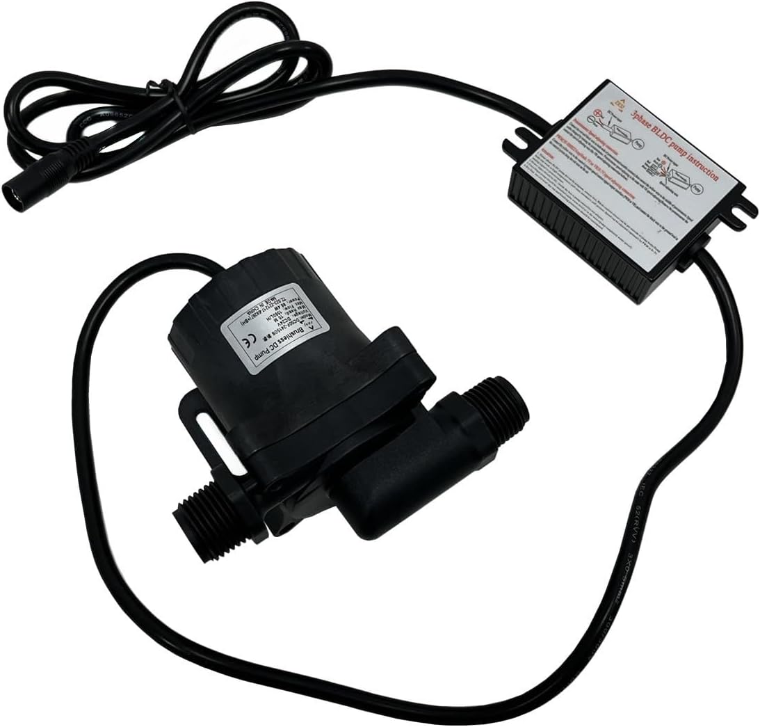 SHYSKY 24V DC Micro Brushless Water Pump DC50F-24150S 86W 15M 49ft Lift 412GPH Low noise For Cooling Pressurization Circulation SYS