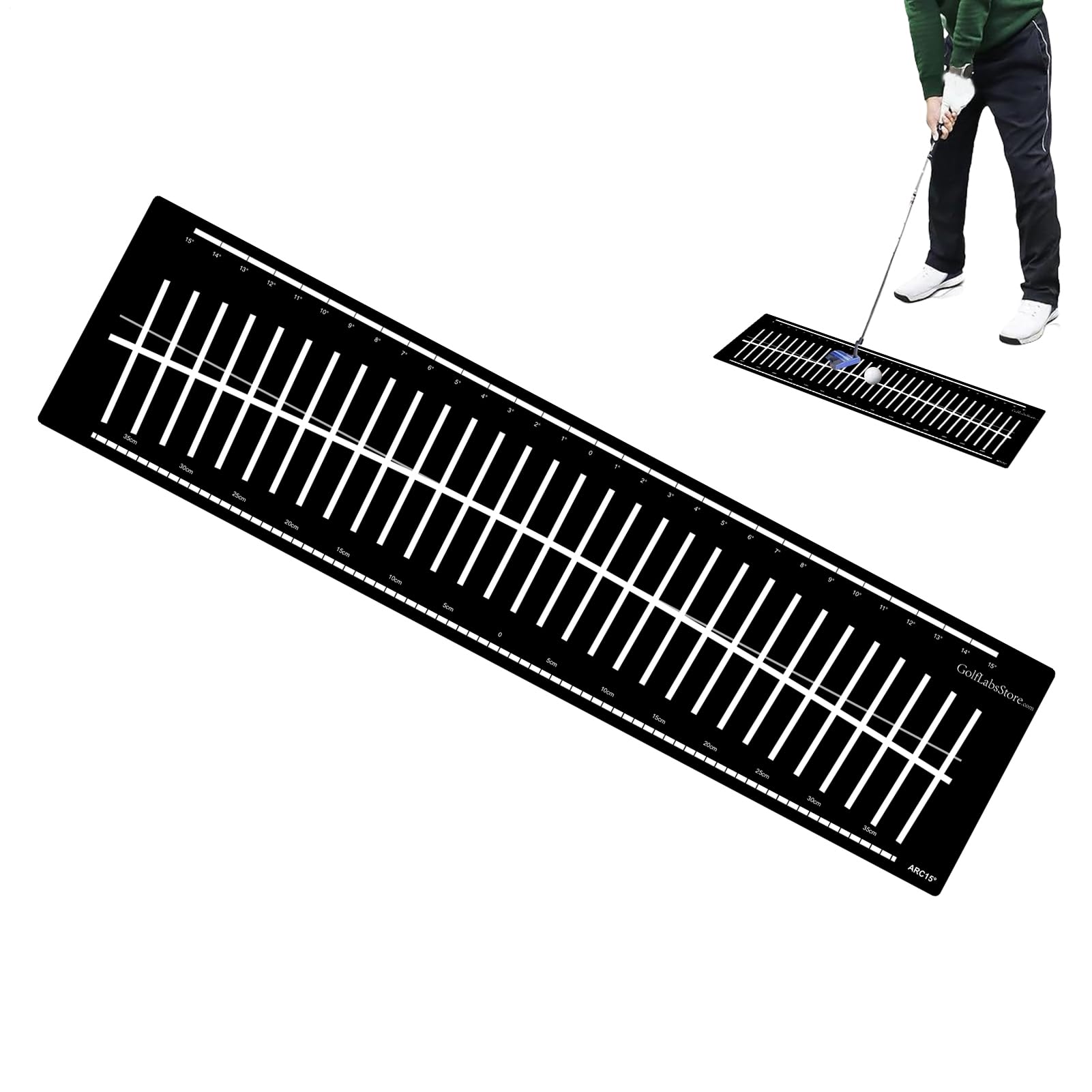 Golf Putting Mat Alfombrilla de Práctica Ligera y Plegable
