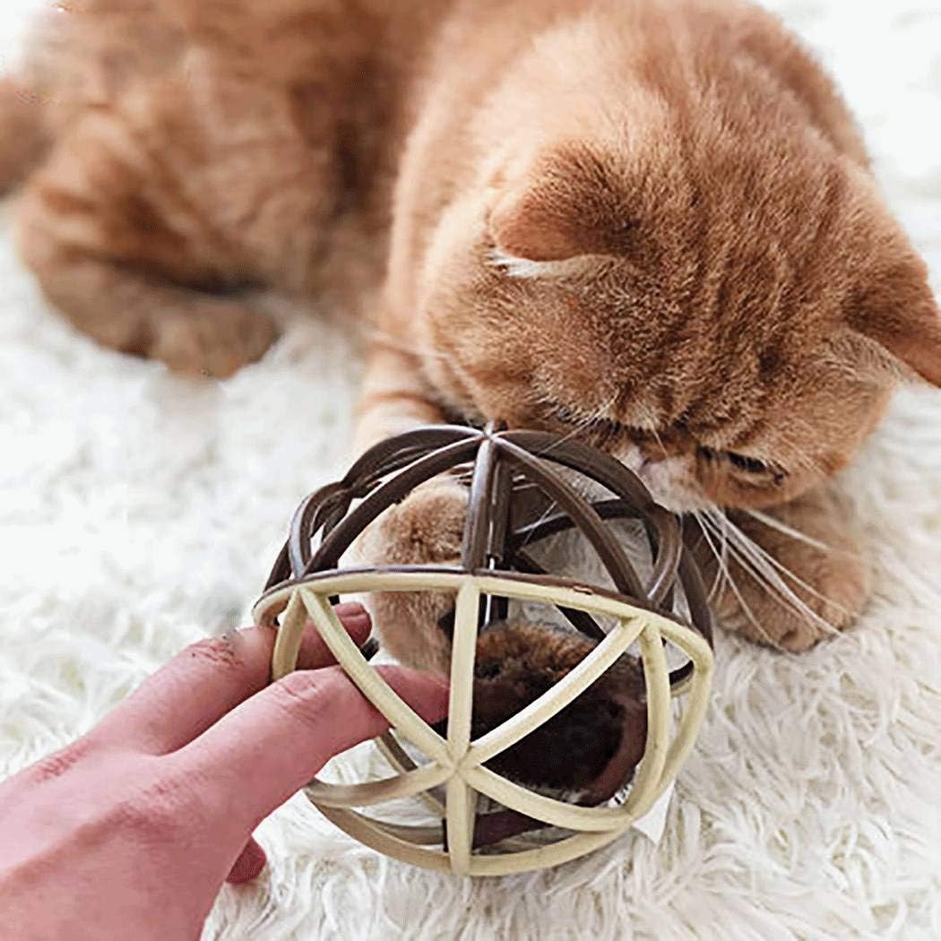 ALBOLET Cat Toy Ball，Cat Mouse Ball Cage Cat Mouse Toy Cat Interactive Toy Squeak Mouse cat Toy,Cat Mouse Ball Toy : Pet Supplies