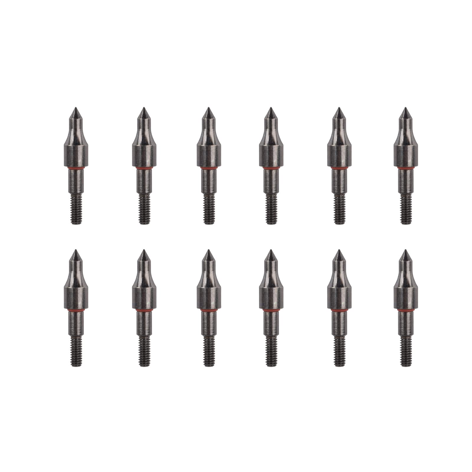 12pcs 100grn Schwarze Schraube in Praxis Breitspitzen Pfeilspitzen, Bogenschießen Bullet Field Punkte, kleine Spiel Armbrüste Compound Bögen Pfeil Tipps für Targeting üben Jagd schwarz