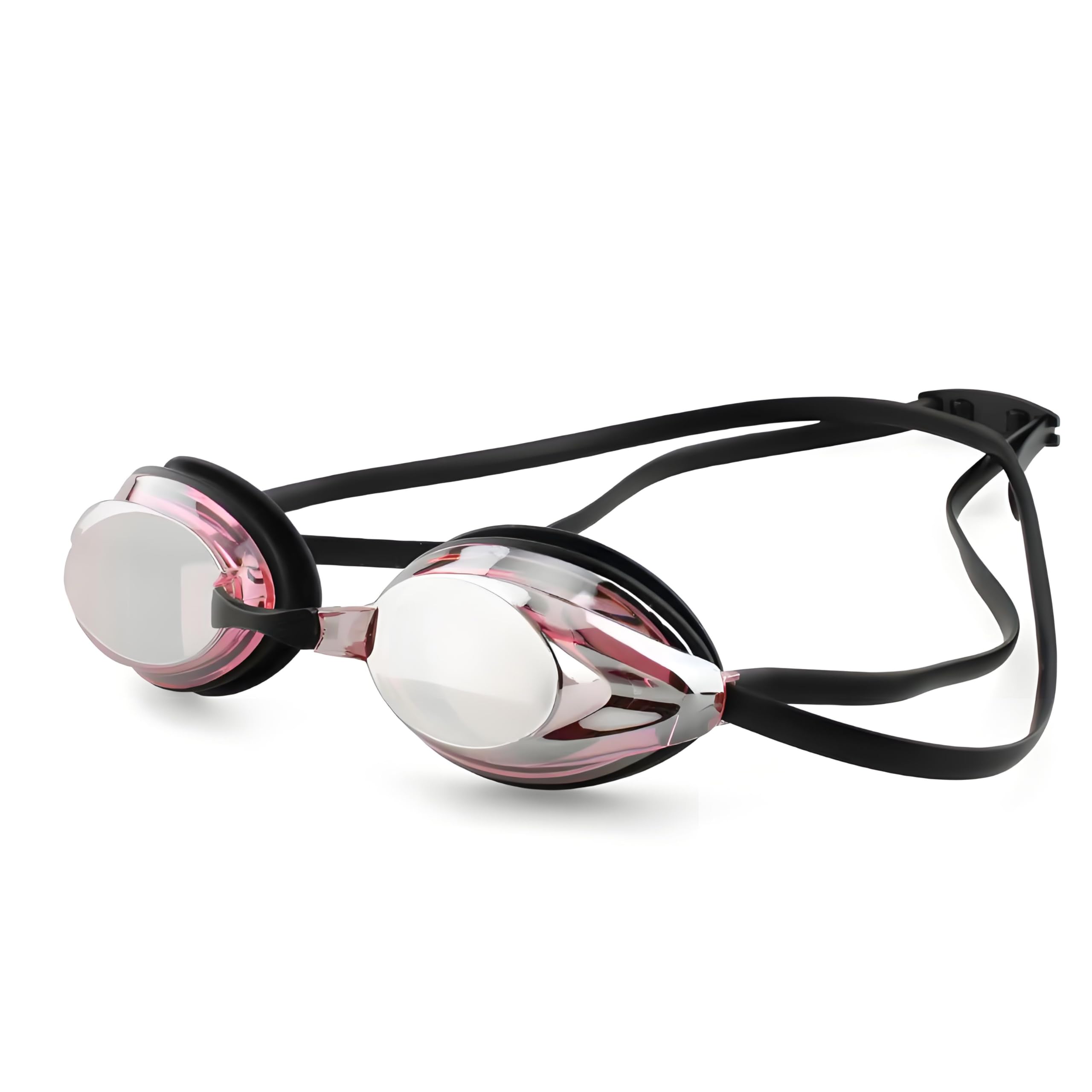 Vanolu Adult Professional Swimming Goggles, Mirrored Anti-Fog UV Protection, HD Vision Swim Goggles for Men and Women