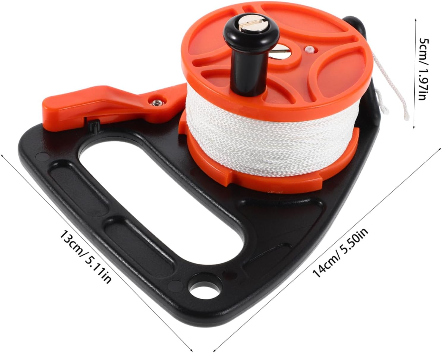 Toddmomy 46m Diving Handle Reel for Scuba Gear Retractable Line Multi-Purpose for Cave Exploration and Sailing