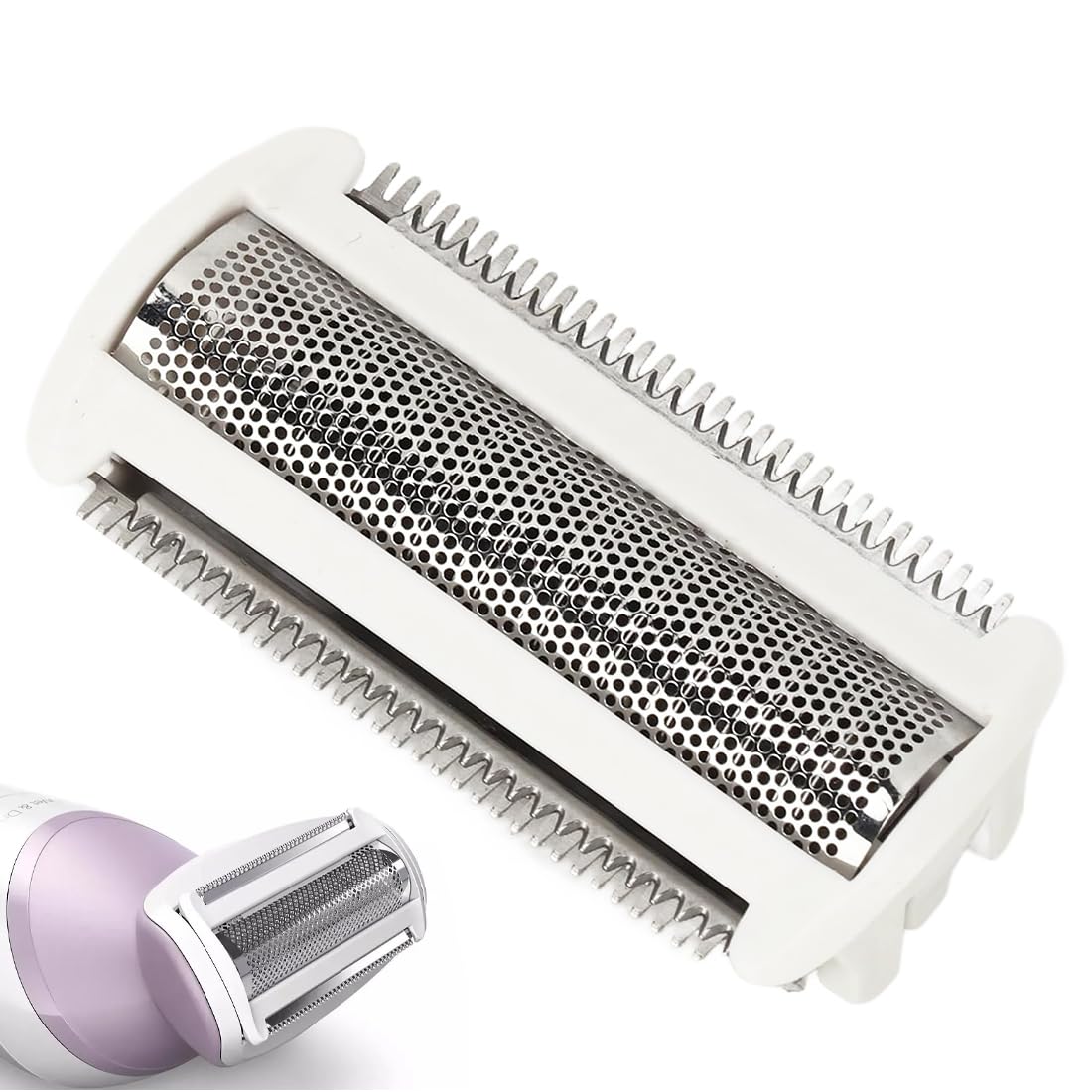 XPEX 1 Pezzi Testina Di Ricambio Per Lamina Per Rasoio Brl140 Brl130 Bre620/Bre630,Rasoio Donna, Lamina Per Testina Di Rasatura A Lunga Durata, Testina Di Ricambio Per Bodygroomer (Bianco)