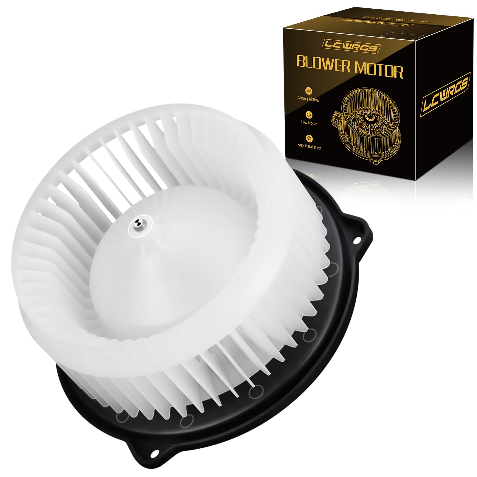 Front AC Blower Motor with Fan for 2001-2005 Honda Civic, 2002-2006 Honda CRV CR-V, 2003-2011 Honda Element, 2001-2005 Acura EL HVAC Blower Motor OE#