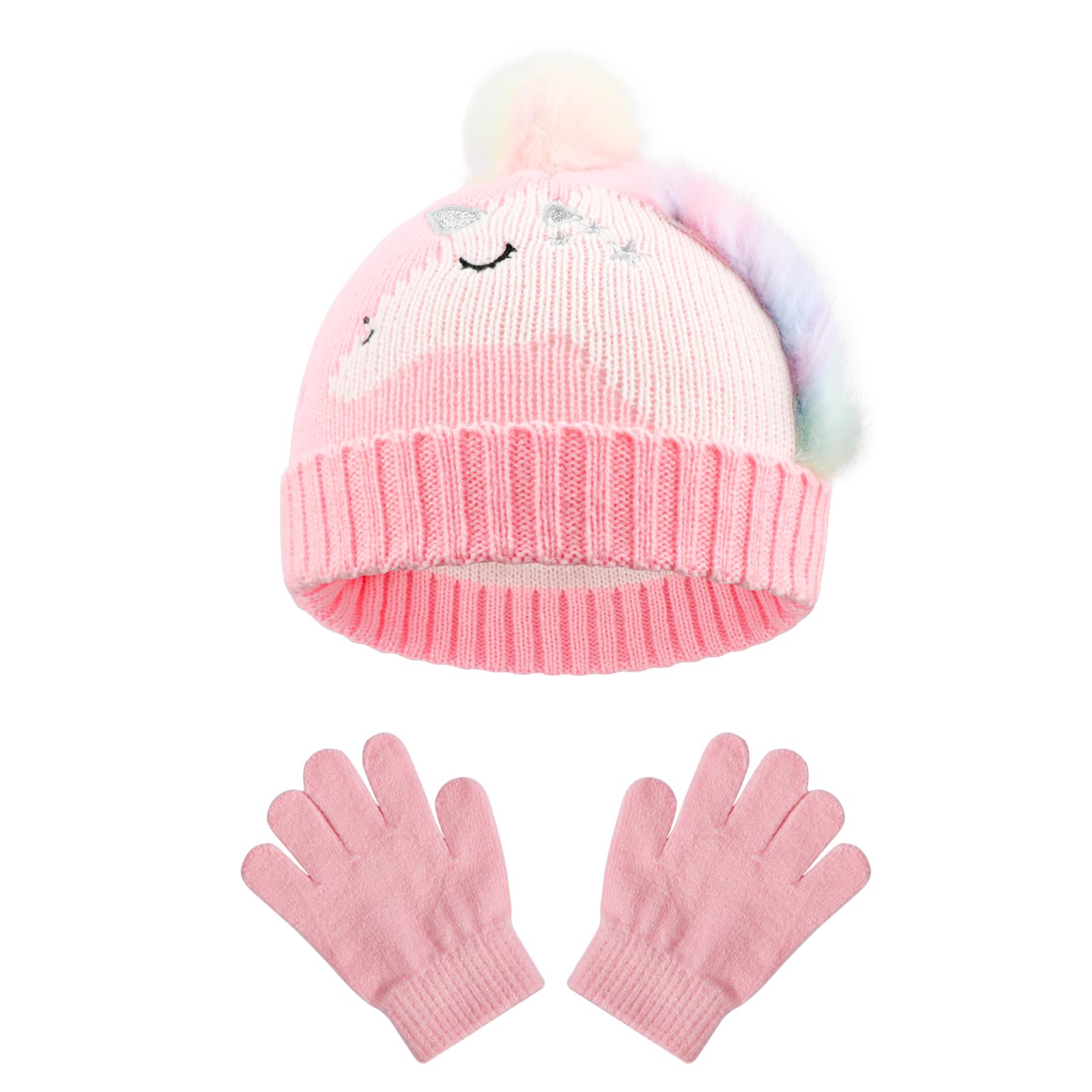 Mitaines Hiver Motifs Fun Gants Enfants Licorne QKURT Paires