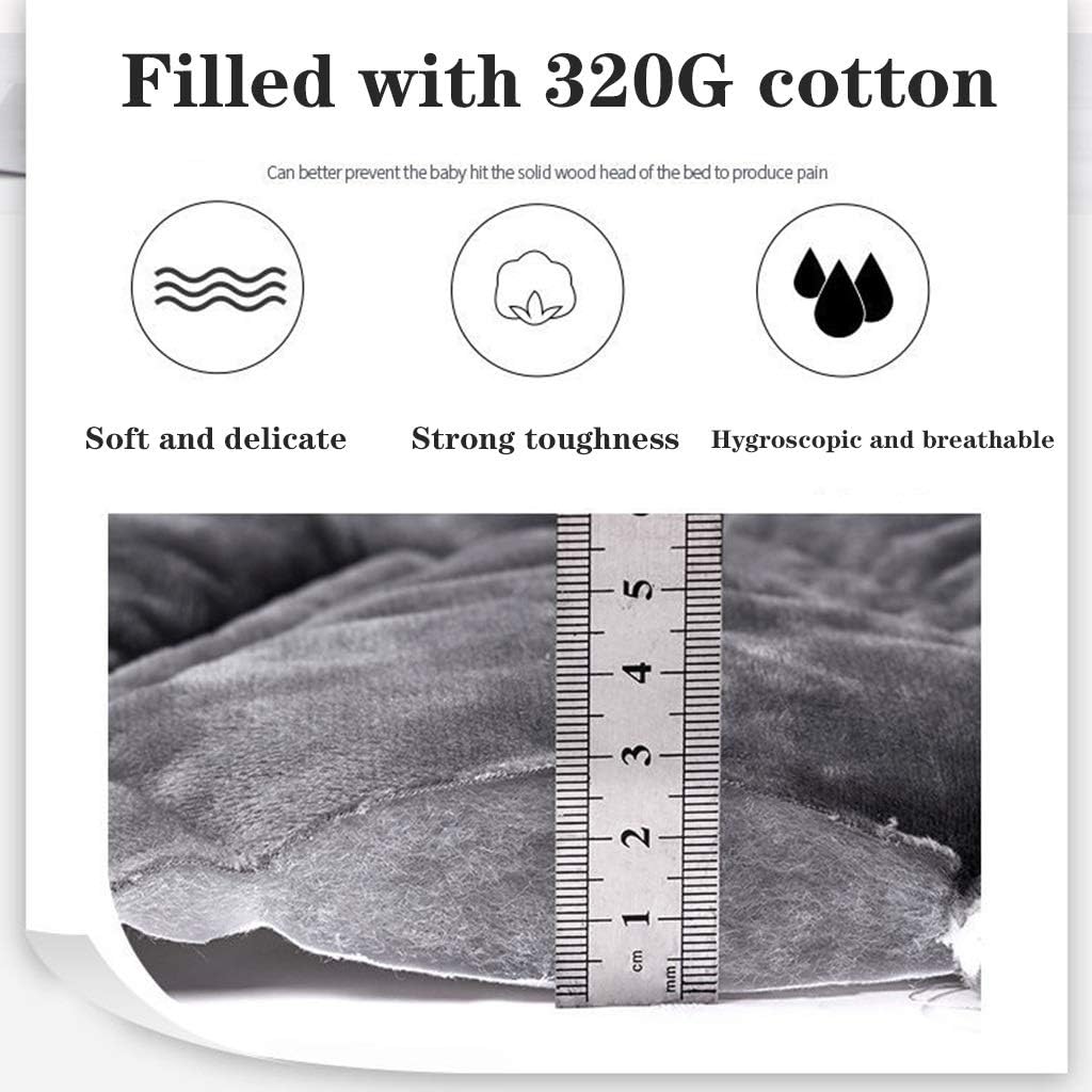 Headboard Slipcover for Twin Queen Full California King Size Beds, Bed Headboard Cover Protector Padded Velvet Dustproof Stretch Solid Color Quilted Bed Head Covers