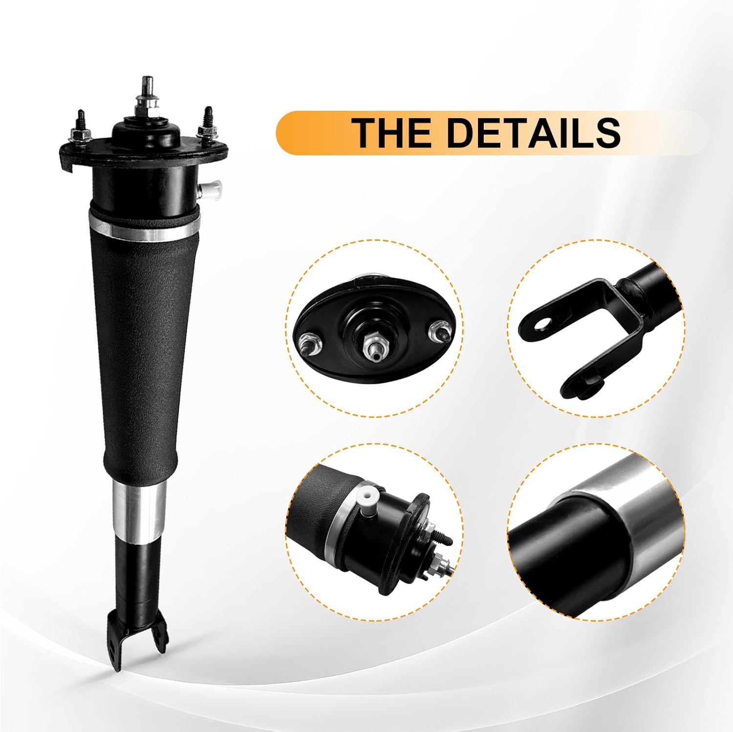 MILLISEC Rear Air Shock Absorber Compatible with 2004-2009 Cadillac SRX Car Air Struts OEM Replaces# 14145221, 19302764, 25736678, 21992495