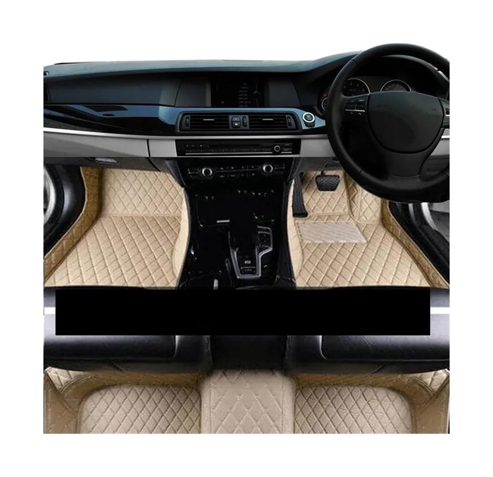 Tapis de sol voiture pour HR-V Vezel RU 2014-2022 en beige ensemble complet RHD