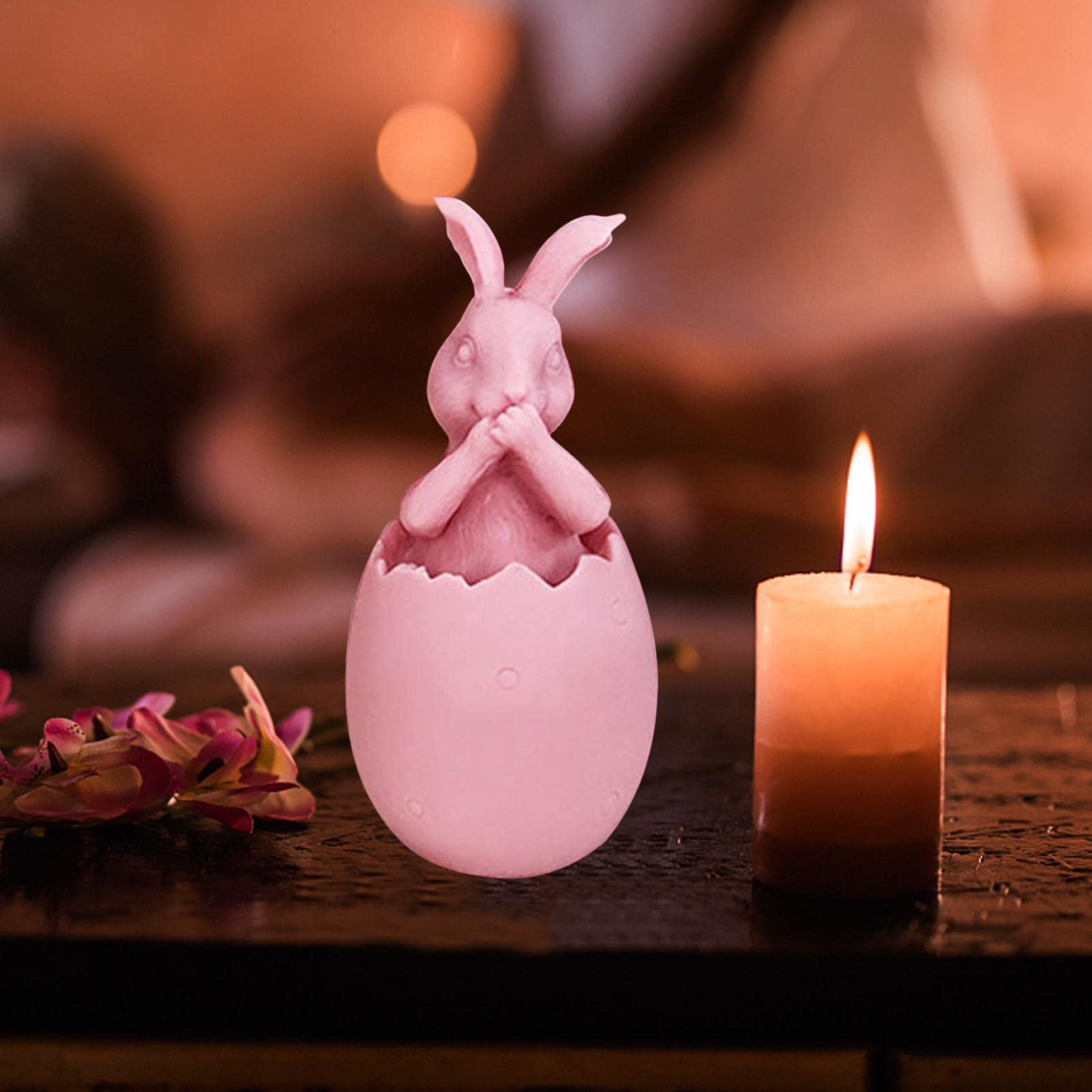 Stampini Silicone Coniglio Pasquale - 7 Pezzi Per Candele 3D, Sapone, Fai Da Te | Regalo Creativo - Foto 6