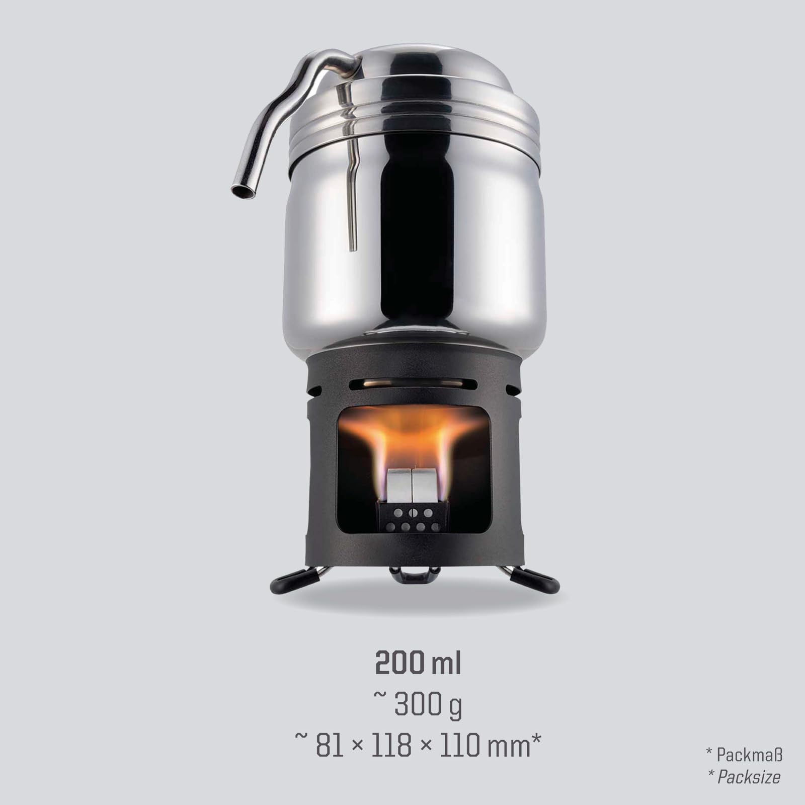 Esbit Trockenspiritus-Würfel Camping Kocher coffeemaker 20102400 Edelstahl, Aluminium | Aluminium