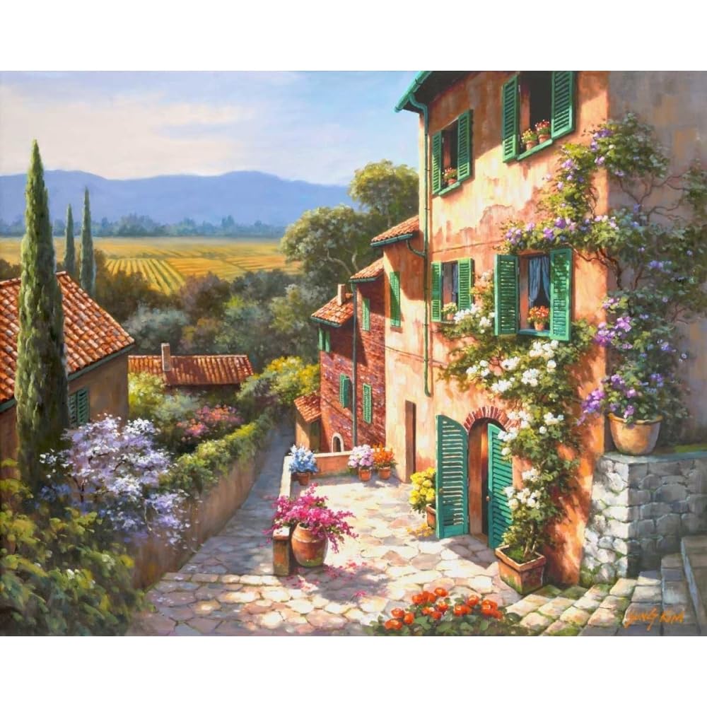 Amazon.com: ArtDirect Spring in the Valley 45x36 Huge Black