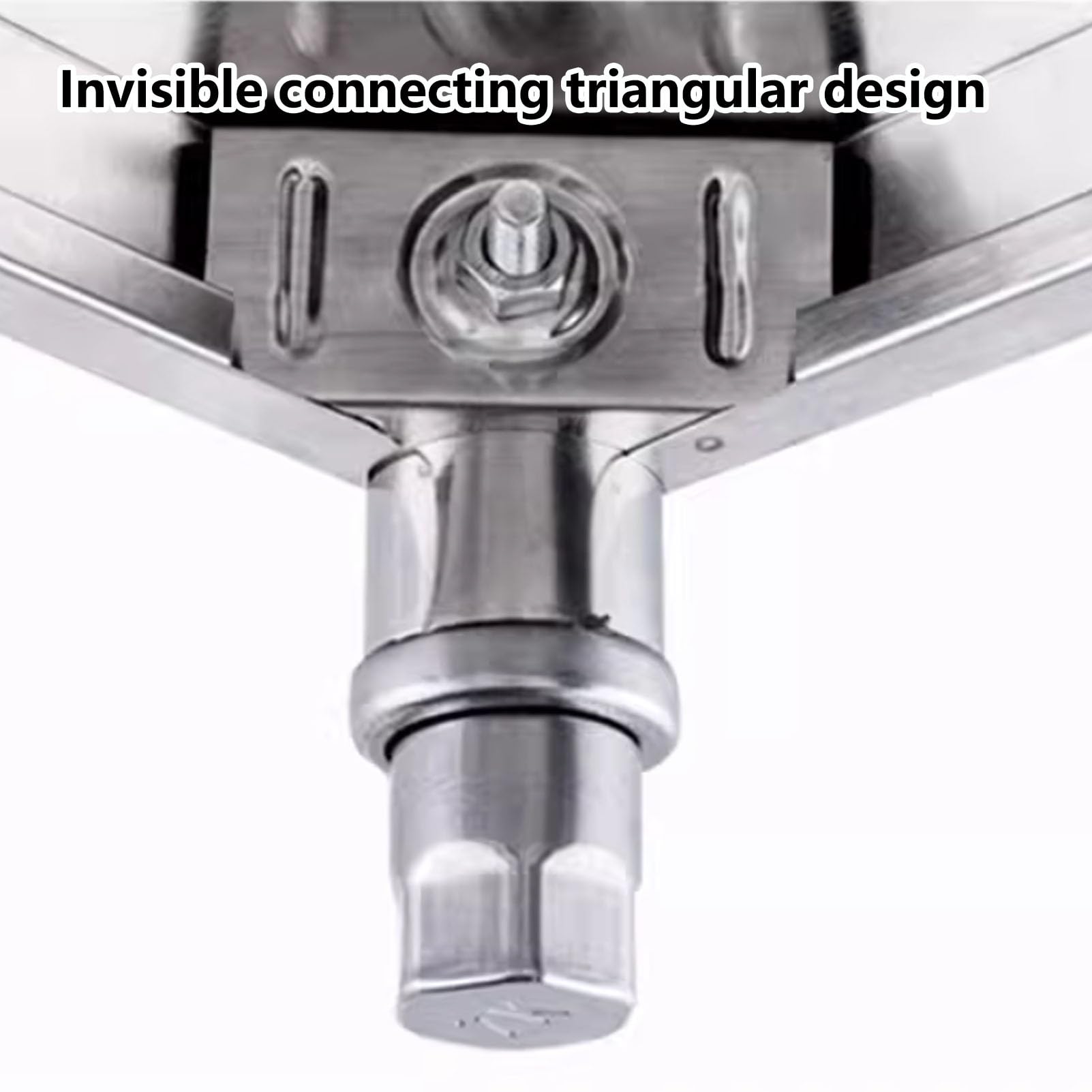 Estante de acero inoxidable de alta resistencia, soporte elevador de piso comercial con viga transversal reforzada para almacenamiento en cocina, restaurante, garaje