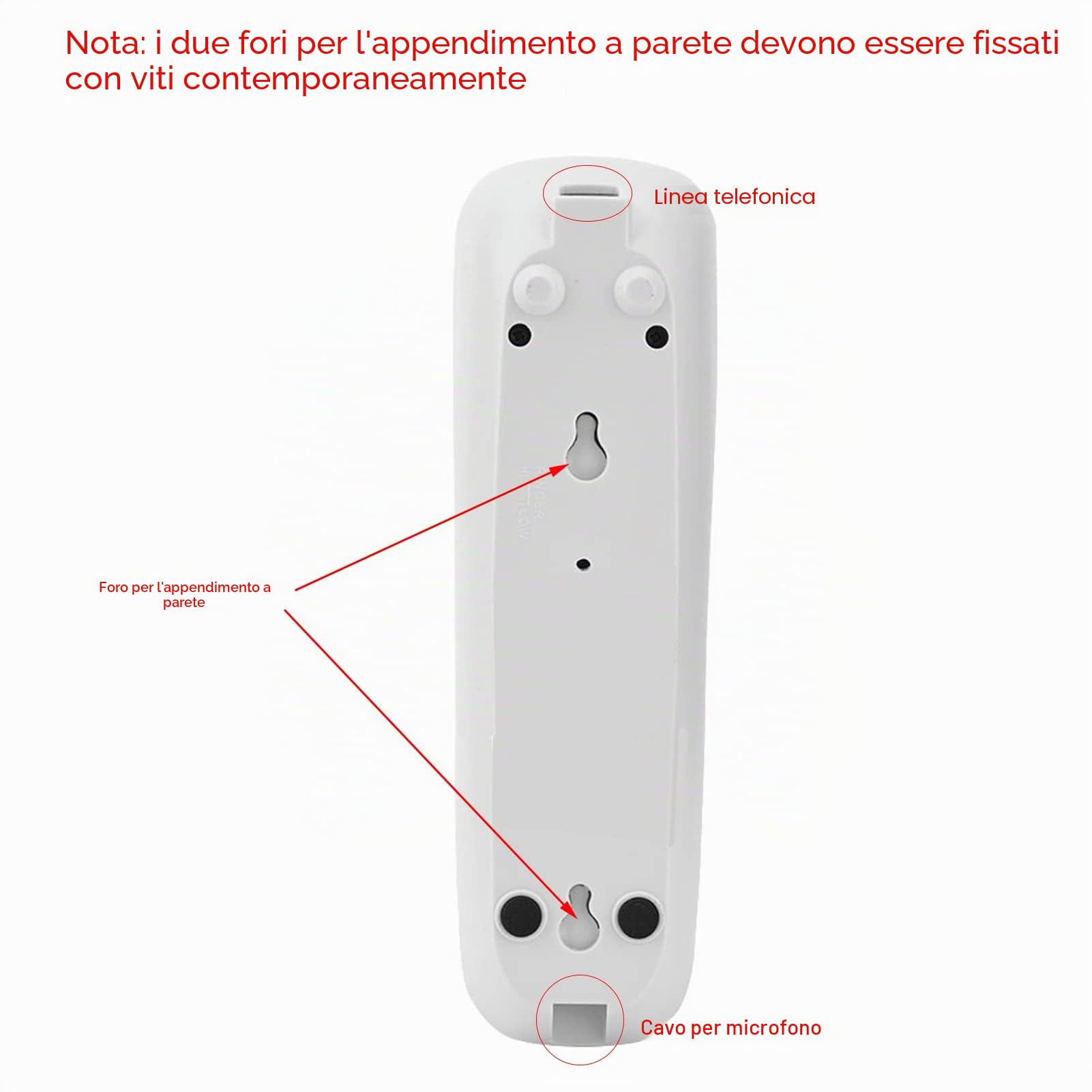 VBESTLIFE VBSTLIFE Telefono Fisso Cablato con Altoparlante Vivavoce Telefono a Muro con Display di Identificazione del Chiamante Telefono Fisso a Rumore per Ufficio e Casa