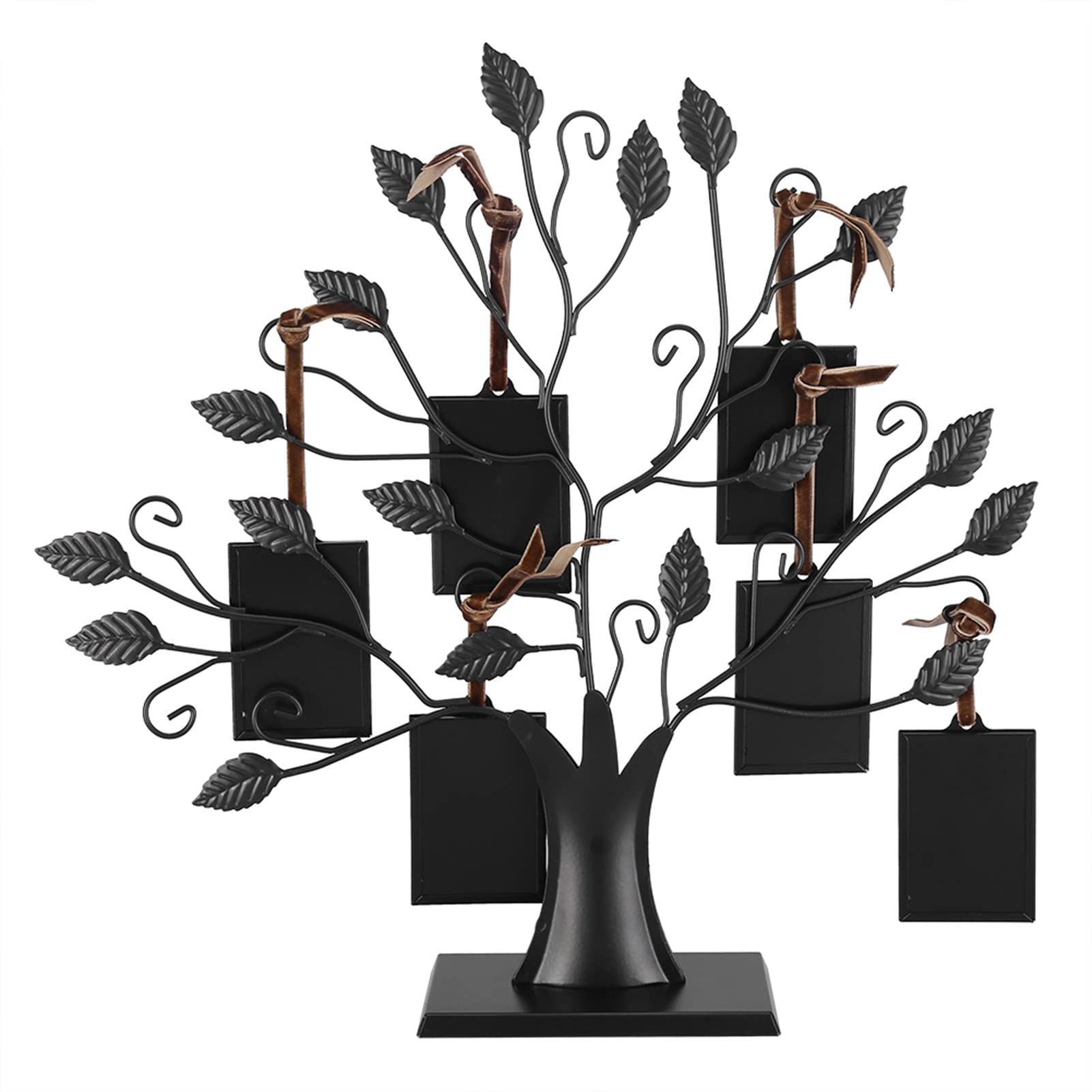 Cornice per foto, albero genealogico, da appendere, per foto, ornamento da tavolo, decorazione per casa e ufficio (S con 6 cornici da 6,4 x 4,6 cm)