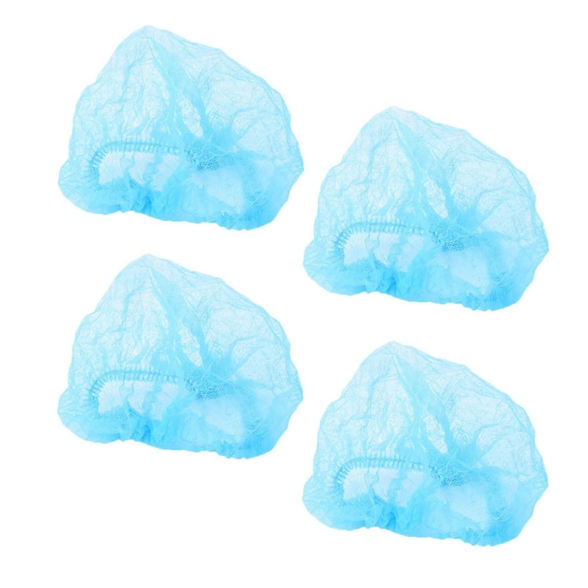 TOPBATHY 20pezzi Cuffie Monouso Non-woven Blu Per Pulizia Confezione Per Uso Cucina Spa e Ospedali Design Traspirante e Confortevole