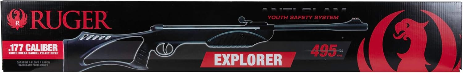 Umarex Ruger Explorer Youth Break Barrel .177 Caliber Pellet Gun Air Rifle, Spring-Piston