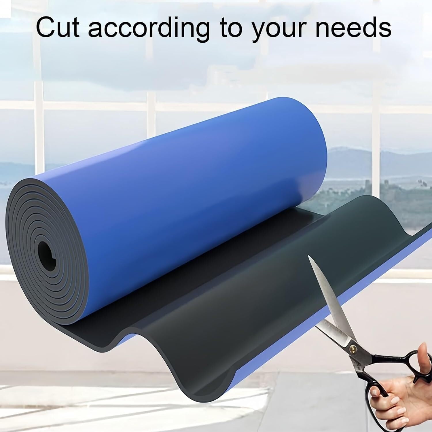 Garage Column Protector Garage Wall Protector, 1Cm Thick Self Adhesive Rubber Foam Guard Bumper, Anti-Collision Protection Garage Parking Aid to Protect Park,Yellow-1m