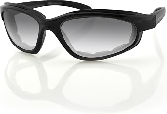 Bobster EFB001 Fat Boy Sunglasses with Black Frame and Anti-Fog Photochromic Lens Gloss Black