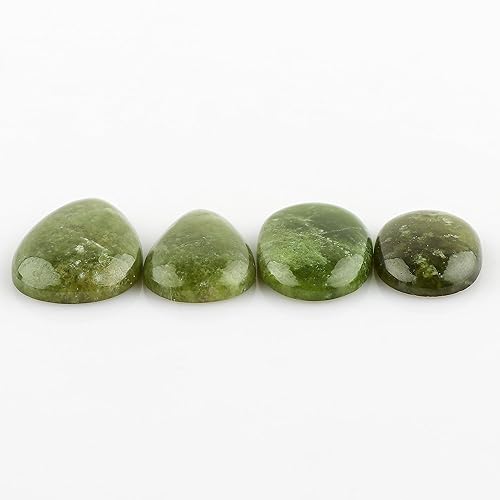 Miniatura 3 de CRYSTALIS Wholesale 4pcs Natural Vessonite OR Vesuvianite Loose Gemstone Bulk Cabochons Jewelry Making Supply from Africa, Chakra Energy & Healing