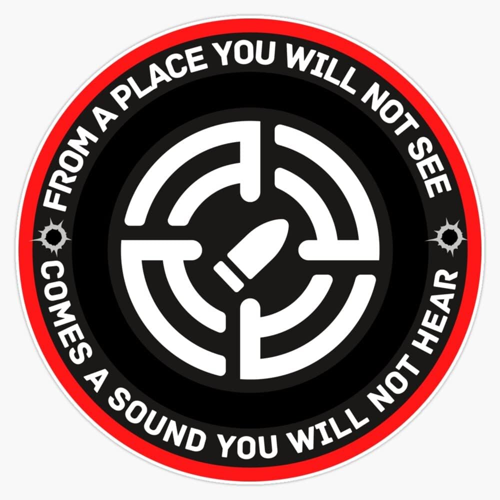 524 From a place you will not see. - ARMY SNIPER Vinyl Sticker Laptop Decal Car Bumper Window Waterproof 6 Mil 5inch (VISION-LGB-STICKERS-524)