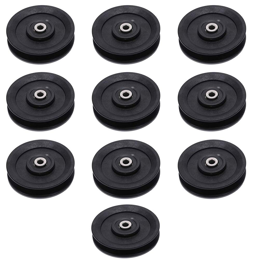 NCT Nylon Gym Pulley 4-inch with Inbuilt Bush and Bearing (Black) -Pack of 10 (B08RY45F4W) Amazon Price History, Amazon Price Tracker