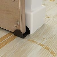 Vista 7 de JUBEST Guía de piso de puerta corrediza de granero, guía inferior de puerta corredera montada en el suelo, en forma de U, guía de puerta de granero