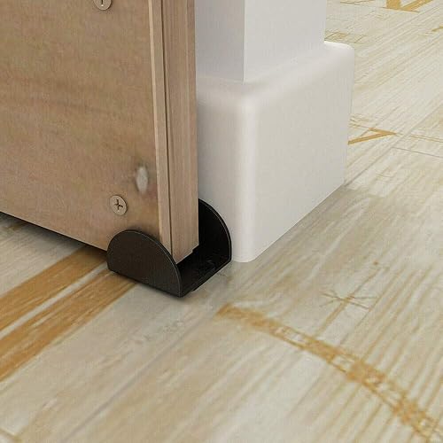 Miniatura 7 de JUBEST Guía de piso de puerta corrediza de granero, guía inferior de puerta corredera montada en el suelo, en forma de U, guía de puerta de granero