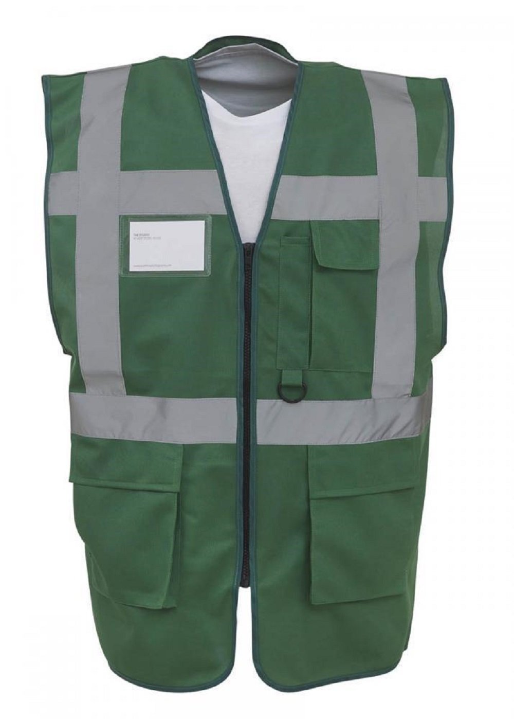 Expert Workwear Coloured Hi Vis Executive Vest High Viz Vests Zip with Pockets - 27 Colours — view 24