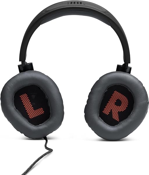 JBL Quantum 100 – Casque gaming filaire avec micro détachable – Accessoire gamer léger et confortable – Compatible avec plusieurs plateformes – Couleur : Noir - 3