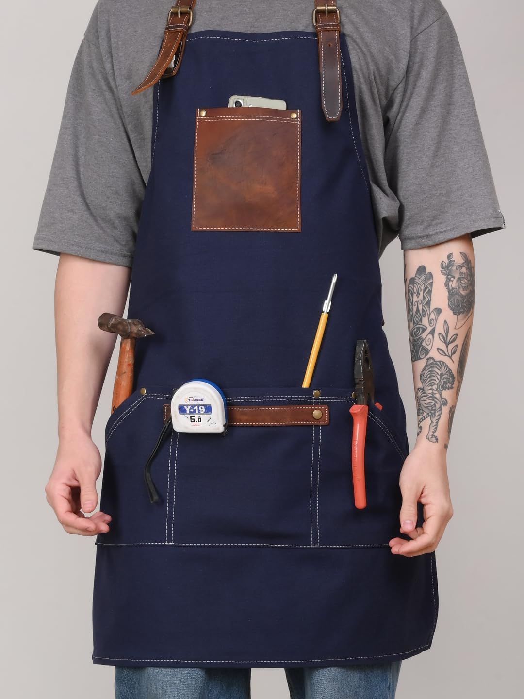 RABADA Heavy Duty Canvas Multipurpose Apron for Industrial & Commercial Use - Durable & Versatile Workwear for Factories, Warehouses, Wood Cutting, and More