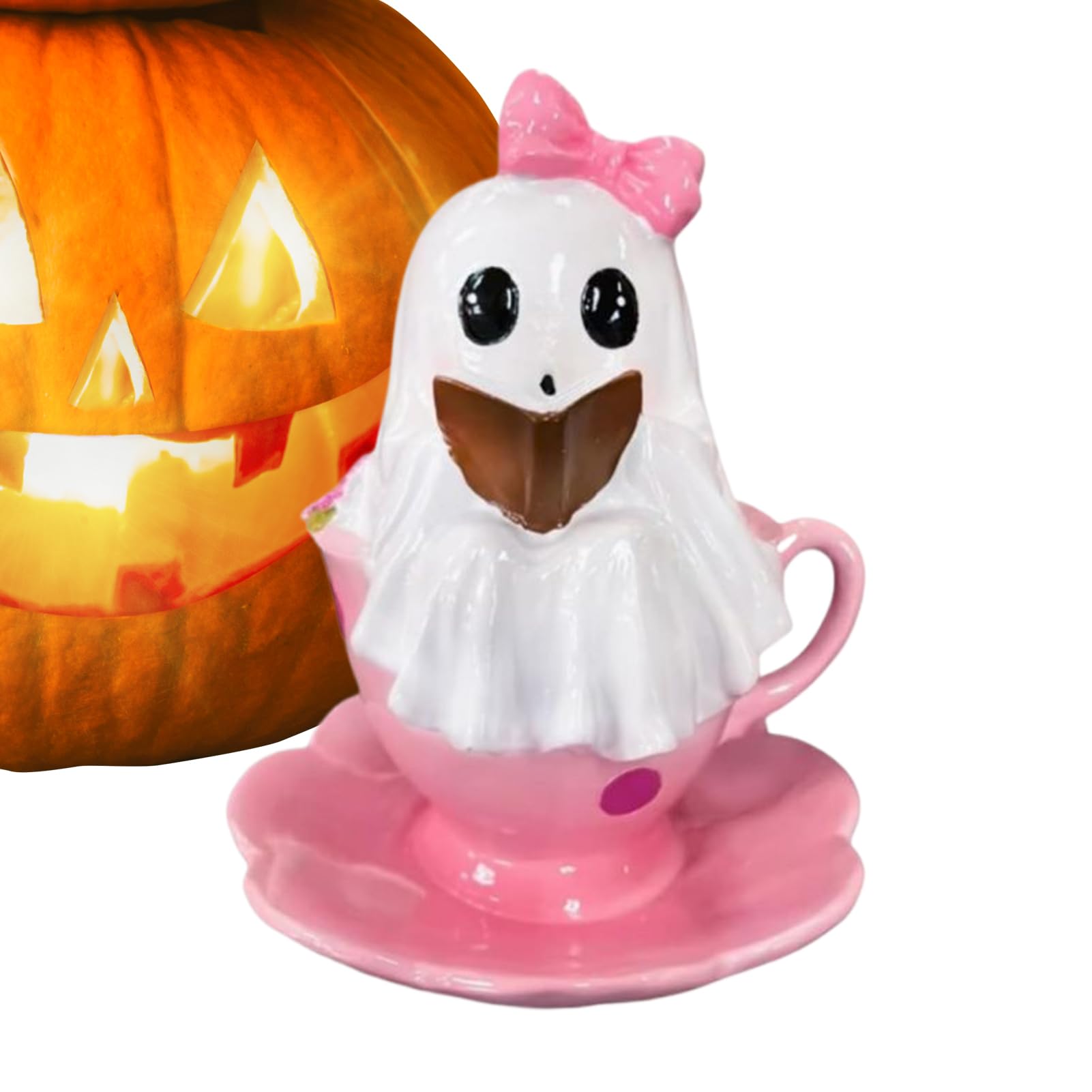 Figurine fantôme lecteur pour créer une ambiance cocooning d'Halloween au coin du feu