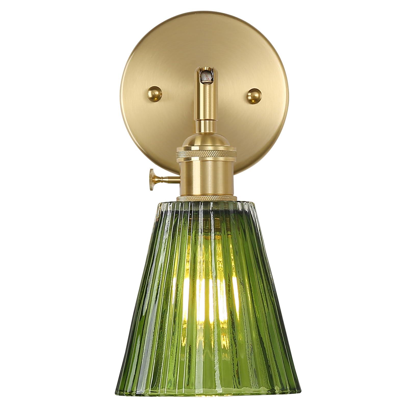 XIYOUVE Vintage Wall Sconces with Green Wall Light Adjustable 180 ...