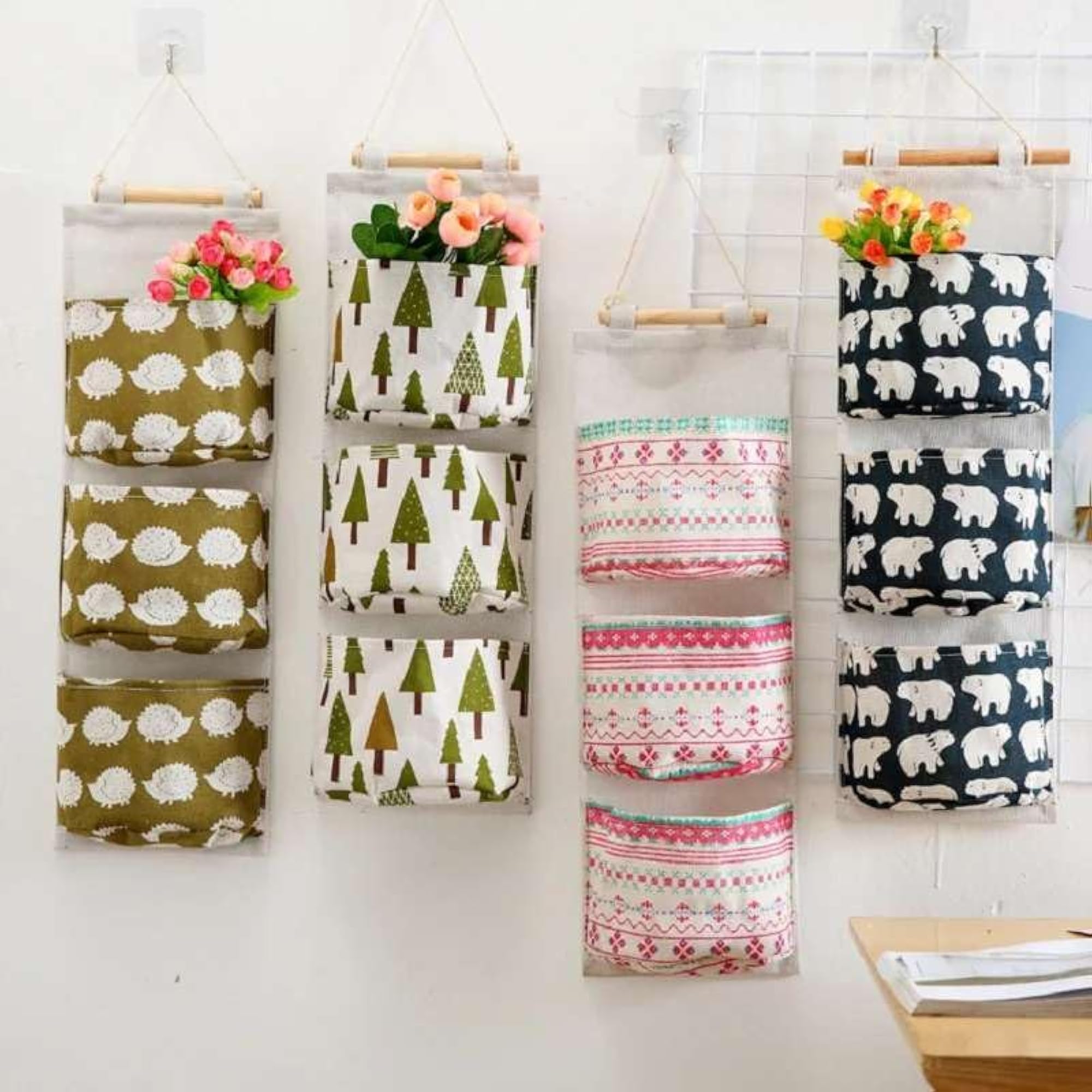 Wall Hanging Organizer with 3 Pockets