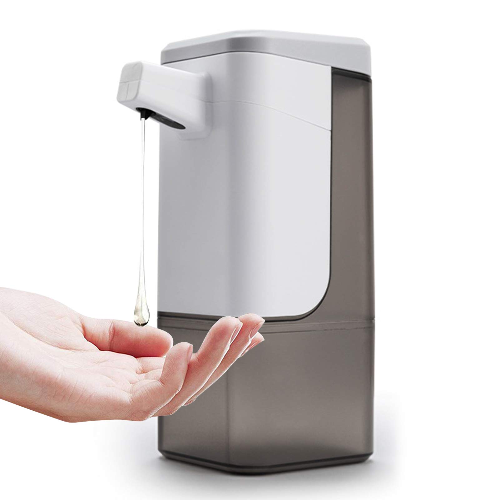 YICI 600ml Automatic Soap Dispenser Touchless Sanitizer Dispenser Smart Sensor Liquid Soap Dispenser AA battery for Kitchen Bathroom (GEL Version)