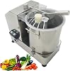 12L Commercial Food Processor Stainless Steel Electric Meat Vegetable Chopper Multifunctional Food Cutter Meat Grinder Meatball Beater 2000W Blender for Fruit Vegetable Grains Garlic
