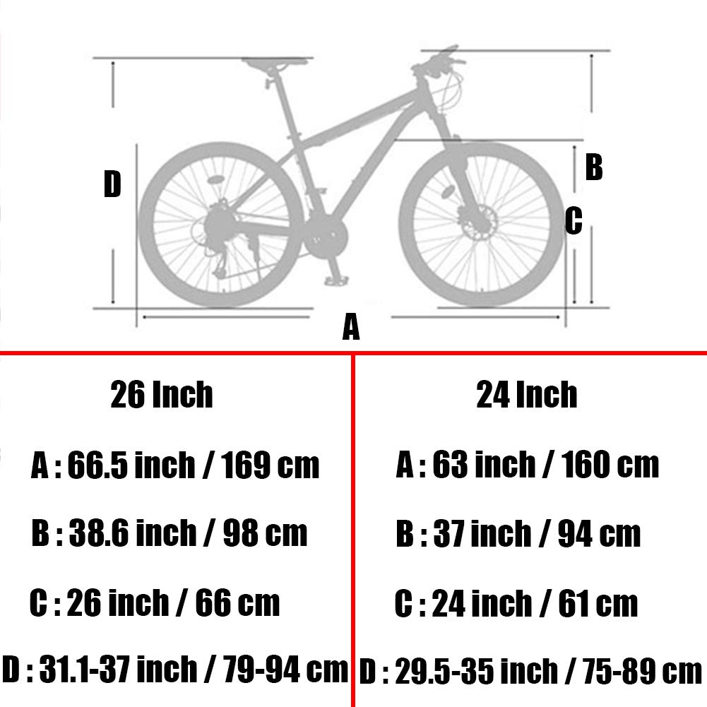 Taille Velo 24 Ou 26 Pouces Correspondance Taille Taille Cadre